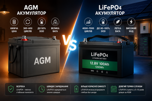 LiFePO4 чи AGM &mdash; який акумулятор краще? Повний гід для резервного живлення у 2026 році фото