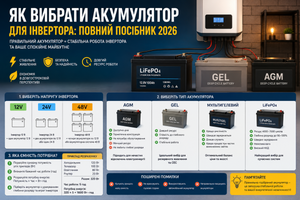 Як вибрати акумулятор для інвертора: повний посібник 2026 року фото