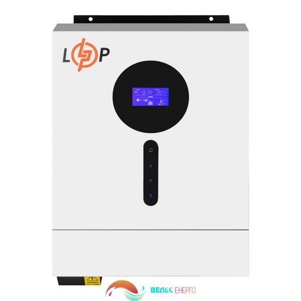 Гібридний сонячний інвертор (ДБЖ) LPW-VM II Elite 6000VA (6000Вт) 48V 120A MPPT 60-450V ON-OFF GRID  фото