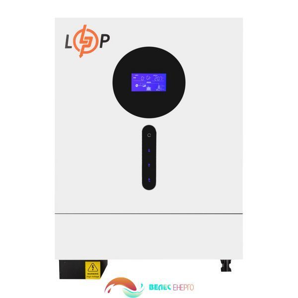 Гібридний сонячний інвертор (ДБЖ) LPW-VM II Elite 6000VA (6000Вт) 48V 120A MPPT 60-450V ON-OFF GRID  фото