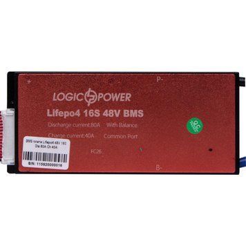 BMS плата LiFePO4 48V 16S Dis 80A Ch 40A 11592LP фото