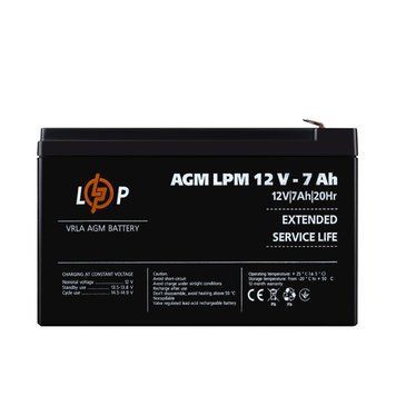 Акумулятор AGM LPM 12V - 7 Ah 3862LP фото