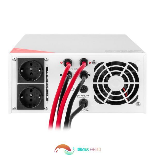 ДБЖ з правильною синусоїдою 12V LPM-PSW-1500VA (1050Вт) White  фото