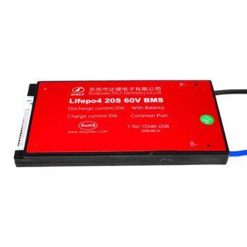 BMS плата LiFePO4 60V 20S Dis 20A Ch 10A 9503LP фото