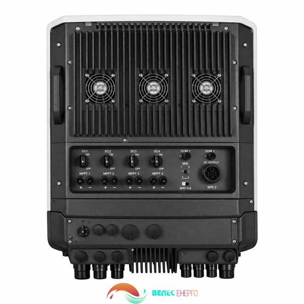 Інвертор мережевий Fronius Verto 30.0 SPD 1+2 30 кВт задня панель підключення