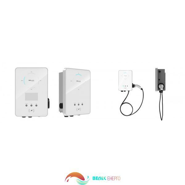 Зарядна станція для електромобіля Solax X3-EVC-22K (PXH) (комплектація: кабель зарядки з вилкою)  фото