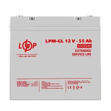 Аккумулятор гелевий LPM-GL 12V - 55 Ah 15266LP фото