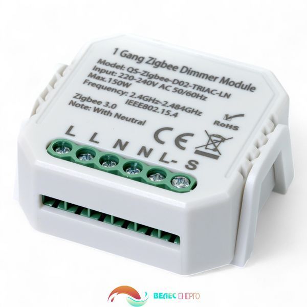 Розумний вимикач - регулятор Tervix Pro Line ZigBee Dimmer (1 клавіша)  фото