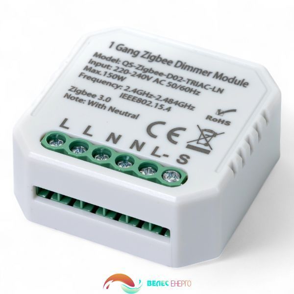 Розумний вимикач - регулятор Tervix Pro Line ZigBee Dimmer (1 клавіша)  фото