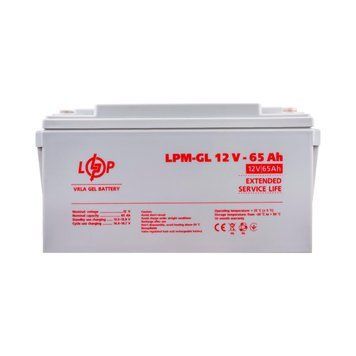 Акумулятор гелевий LPM-GL 12V 65Ah &ndash; GEL акумулятор для інверторів, ДБЖ та резервного живлення