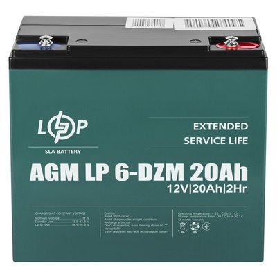 Тяговий свинцево-кислотний акумулятор LP 6-DZM-20 Ah 4079 фото