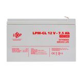 Акумулятор гелевий LPM-GL 12V 7.5Ah &ndash; GEL акумулятор для ДБЖ, сигналізації та резервного живлення
