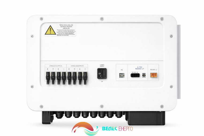 Інвертор Huawei SUN2000-50KTL-M3 50 кВт трифазний задня панель підключення 4 MPPT
