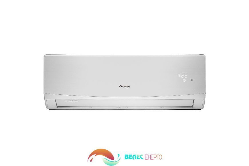 Внутрішній настінний блок Gree Lomo Inverter GWH(12)QC-K6DND2D/I Silver  фото