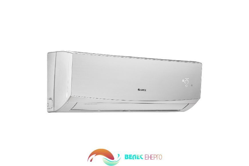 Внутрішній настінний блок Gree Lomo Inverter GWH(12)QC-K6DND2D/I Silver  фото