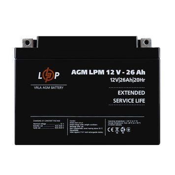 Акумулятор AGM LPM 12V - 26 Ah 4134LP фото