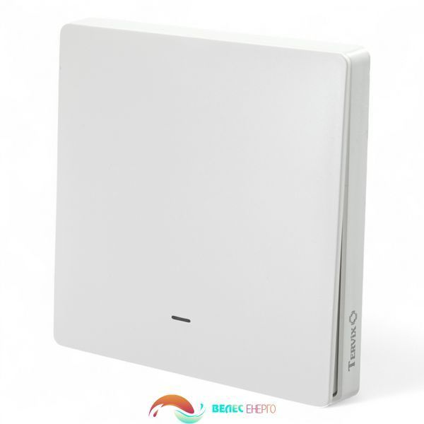 Розумна клавішна кнопка-вимикач Tervix Pro Line ZigBee Push Button (1 клавіша), на батар. 432021 фото