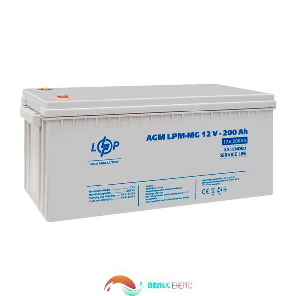 Акумулятор мультигелевий LPM-MG 12V - 26 Ah  фото