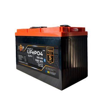 Акумулятор LP LiFePO4 12,8V - 100 Ah (1280Wh) (BMS 100A/50А) пластик LCD USB Smart BT купити вигідно