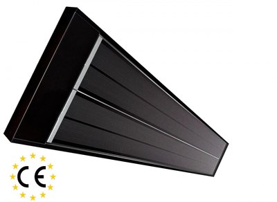 Інфрачервоний обігрівач Теплов Black Edition BE2000 чорний корпус 2151 фото