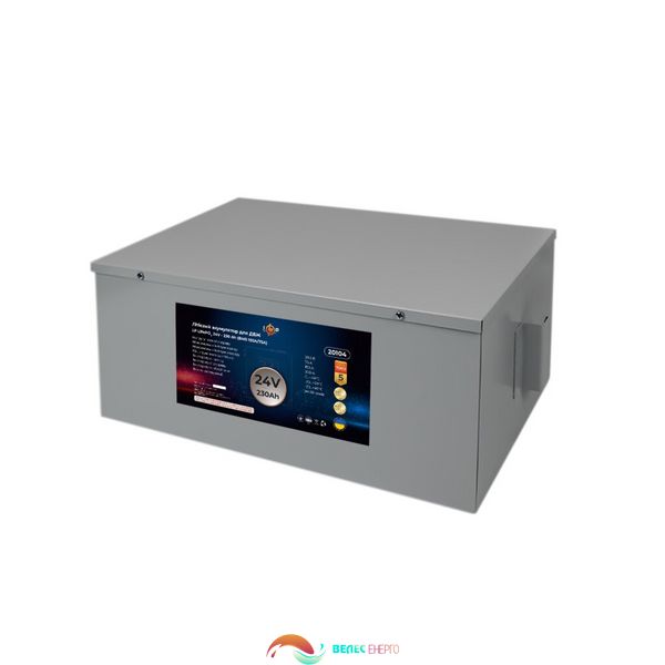 Акумулятор LP LiFePO4 24V (25,6V) - 230 Ah (5888Wh) (BMS 150A/75A) метал для ДБЖ 4140 фото