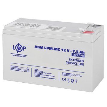 Акумулятор мультигелевий LPM-MG 12V - 7.5 Ah 6554LP фото