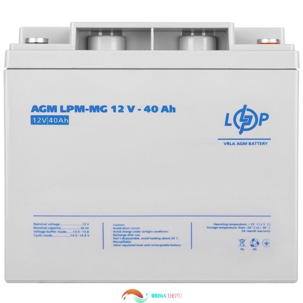 Акумулятор мультигелевий LPM-MG 12V - 40 Ah 4091 фото