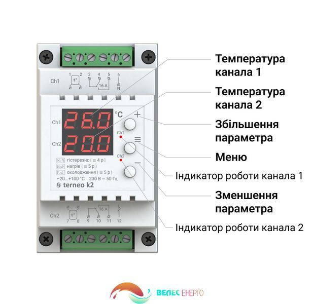 Терморегулятор Terneo k2 3335 фото
