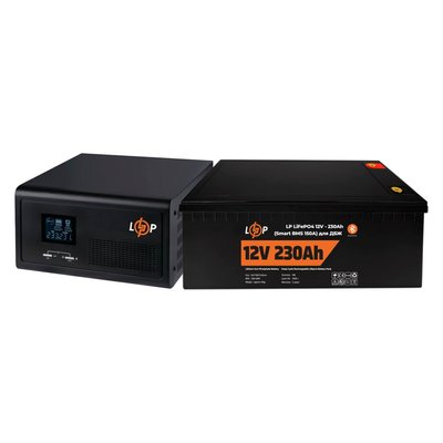 Комплект резервного живлення для котла LP (LogicPower) ДБЖ + літієва (LiFePO4) батарея (UPS 430VA + АКБ LiFePO4 2944W) 4045 фото