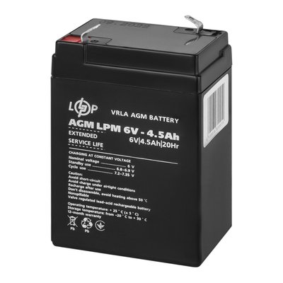 Акумулятор AGM LPM 6V - 4.5 Ah 4096 фото