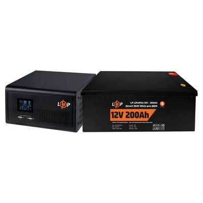 Комплект резервного живлення для котла LP (LogicPower) ДБЖ + літієва (LiFePO4) батарея (UPS 430VA + АКБ LiFePO4 2560W) 4046 фото