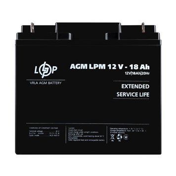 Акумулятор AGM LPM 12V - 18 Ah 4133LP фото